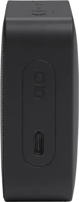 JBL GO Essential 2 Portable Bluetooth Speaker, Black, USB-C Charging, Compact Rectangular Design with Fabric Grille