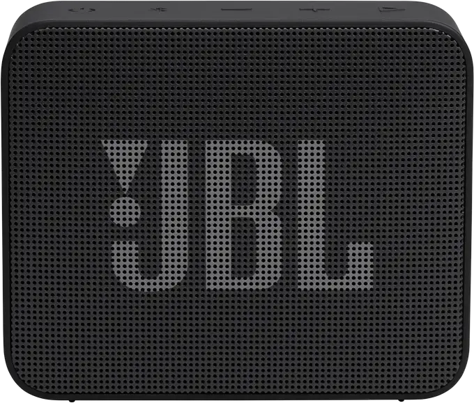 JBL GO Essential 2 Portable Bluetooth Speaker, Black, USB-C Charging, Compact Rectangular Design with Fabric Grille