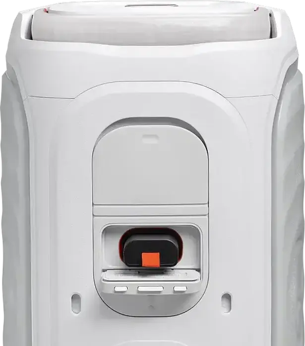 JBL PartyBox Club 130 Portable Bluetooth Speaker, White, 200W RMS, AI Sound Boost, IPX4 Splashproof, 15h Battery, Auracast, Guitar & Mic Inputs
