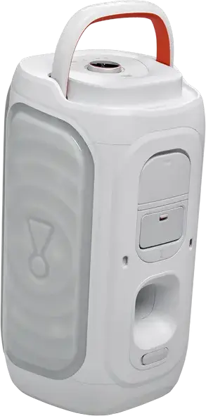 JBL PartyBox Club 130 Portable Bluetooth Speaker, White, 200W RMS, AI Sound Boost, IPX4 Splashproof, 15h Battery, Auracast, Guitar & Mic Inputs