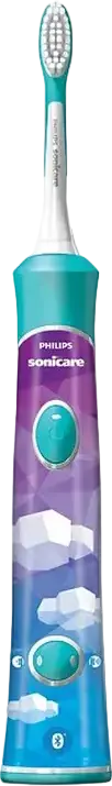 Philips Sonicare For Kids HX6322/04 Sonic Electric Toothbrush for Children, 31,000 Vibrations/min, Bluetooth Connectivity, Set of 1 Handle and 2 Brush Heads