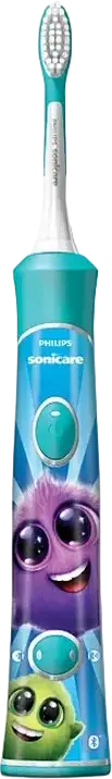 Philips Sonicare For Kids HX6322/04 Sonic Electric Toothbrush for Children, 31,000 Vibrations/min, Bluetooth Connectivity, Set of 1 Handle and 2 Brush Heads