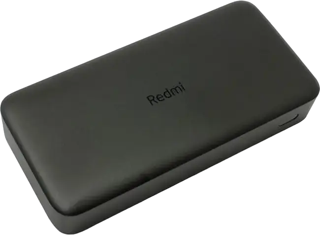 Внешний аккумулятор Xiaomi Redmi Power Bank 20000mAh 18W Fast Charging, Li-Polymer, ABS и алюминий, порты Dual USB-A и USB-C, черный