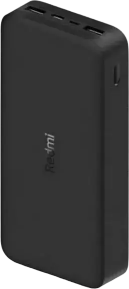 Внешний аккумулятор Xiaomi Redmi Power Bank 20000mAh 18W Fast Charging, Li-Polymer, ABS и алюминий, порты Dual USB-A и USB-C, черный