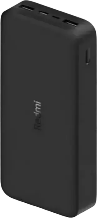 Внешний аккумулятор Xiaomi Redmi Power Bank 20000mAh 18W Fast Charging, Li-Polymer, ABS и алюминий, порты Dual USB-A и USB-C, черный