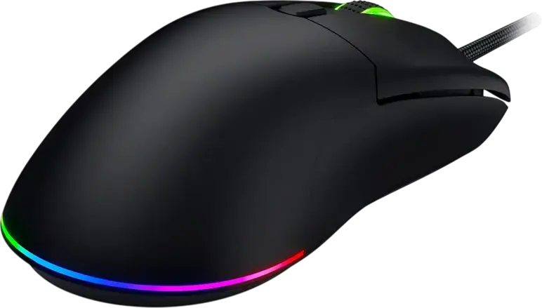 Hator Pulsar 3 Pro HTM620 Wired Gaming Mouse, 26000 DPI Optical Sensor, 6 Buttons, RGB Lighting, 62g Lightweight Ergonomic Design, Black