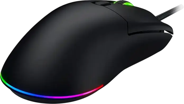 Hator Pulsar 3 Pro HTM620 Wired Gaming Mouse, 26000 DPI Optical Sensor, 6 Buttons, RGB Lighting, 62g Lightweight Ergonomic Design, Black