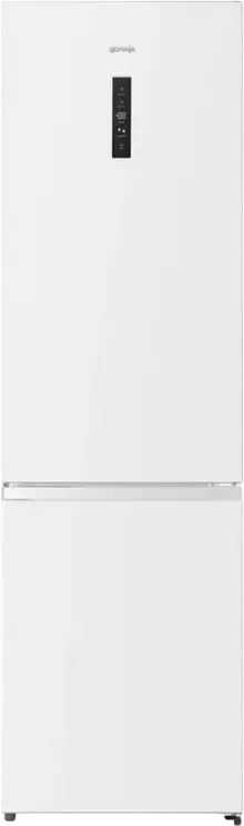 Холодильник Gorenje NRK620EABK4 G600 с нижней морозильной камерой, AdvancedNoFrost, общий объем 336 л, цвет Белый, LED-дисплей, 200.4x59.5x59 см