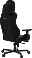 HATOR Arc Gaming Chair, Jet Black Textile Fabric, 4D Adjustable Armrests, Class 4 Gas Lift, Aluminum Base, 166 Degree Tilt, Lumbar and Headrest Pillows