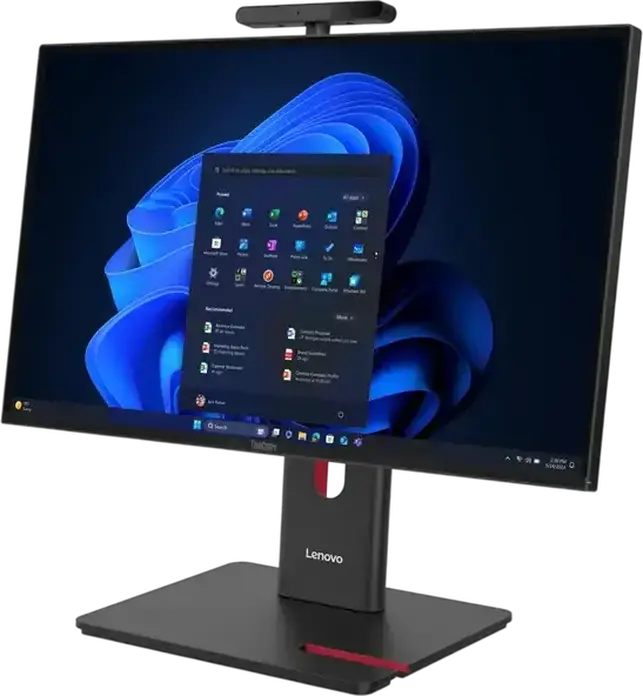 PC All-in-One Lenovo ThinkCentre M90a Gen 6, Ecran 23.8" FHD IPS Anti-reflexie, Procesor Intel Core Ultra 7 265T, SSD 1 TB, RAM DDR5, Windows 11, Negru