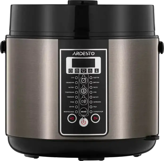 Ardesto MC-P17BRZ Multifunctional Multicooker, 5L Non-stick Bowl, 860W, 17 Automatic Programs, Digital Display, Bronze/Black
