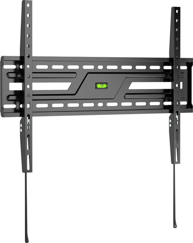 Настенный фиксированный кронштейн для ТВ Serioux 37X86F для экранов 37-86 дюймов (93-218 см), VESA 50x50-600x400 мм, макс. нагрузка 75 кг, металл, черный, с уровнем