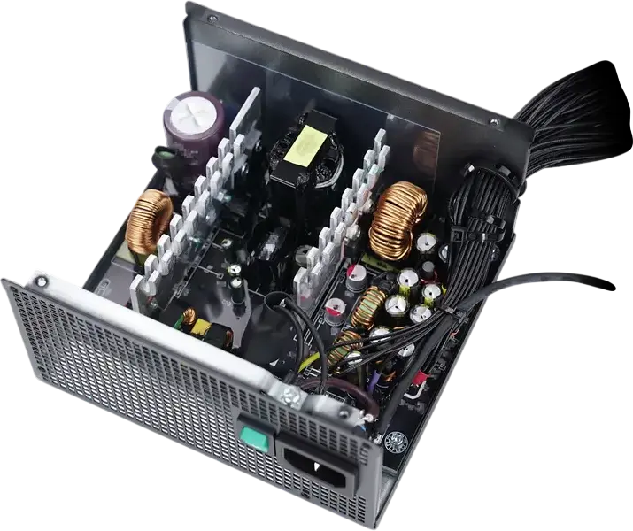 Блок питания Deepcool GamerStorm PF750X 750W ATX, сертификация 80 Plus Bronze, вентилятор 120мм, немодульные плоские кабели, Active PFC, DC-DC, черный