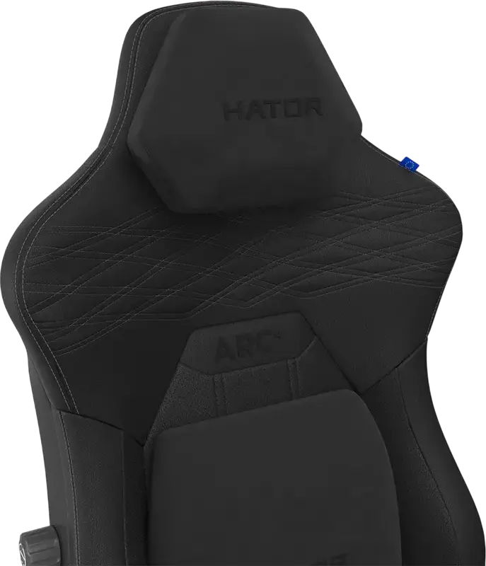 Scaun Gaming HATOR Arc 4 XXL, Negru, Material Textil si Piele PU, Cotiere Ajustabile 6D, Lift Gas Class 4, Baza Aluminiu, Suporta pana la 180 kg