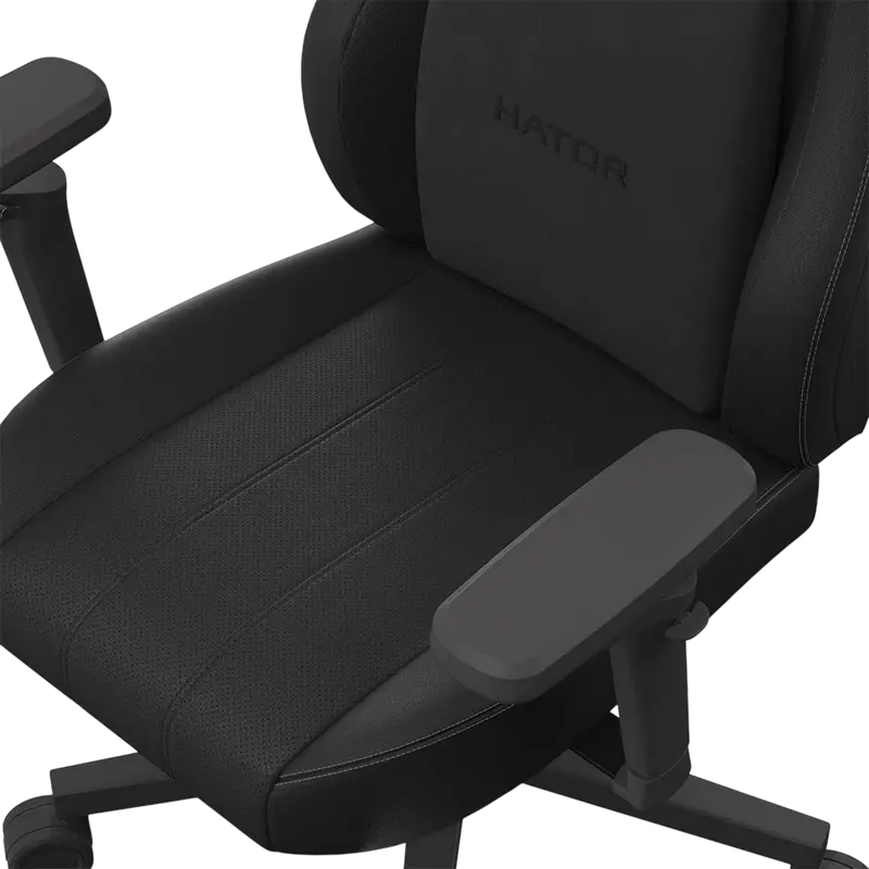 Scaun Gaming HATOR Arc 4 XXL, Negru, Material Textil si Piele PU, Cotiere Ajustabile 6D, Lift Gas Class 4, Baza Aluminiu, Suporta pana la 180 kg