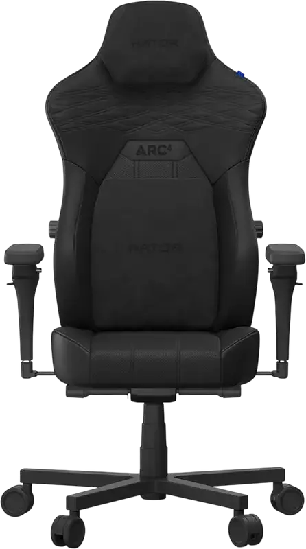Scaun Gaming HATOR Arc 4 XXL, Negru, Material Textil si Piele PU, Cotiere Ajustabile 6D, Lift Gas Class 4, Baza Aluminiu, Suporta pana la 180 kg