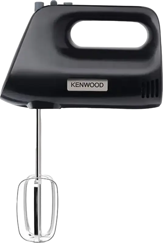 Ручной миксер Kenwood QuickMix HMP30.A0BK, 450 Вт, 5 скоростей с турбо-режимом, черный пластиковый корпус, набор из 4 насадок (2 венчика, 2 крюка для теста)