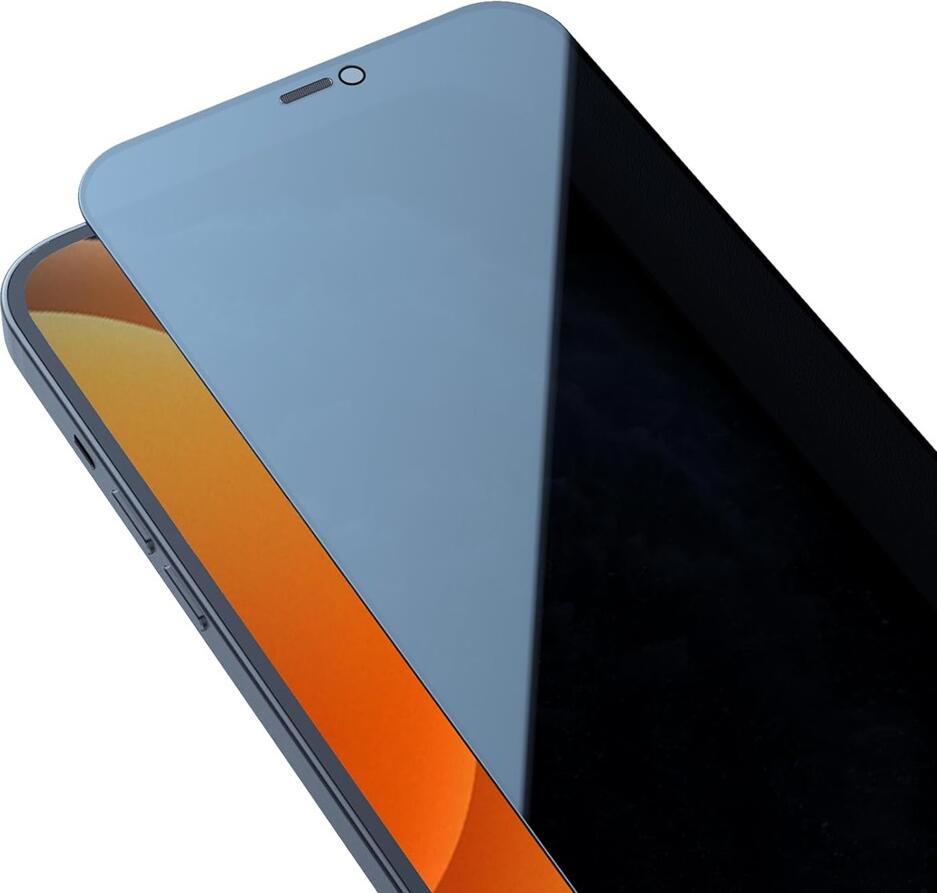 Protectie Ecran Nillkin Tempered Glass Guardian Privacy Full Coverage pentru iPhone 12 Pro Max, Rezistenta la Zgarieturi si Socuri, Negru