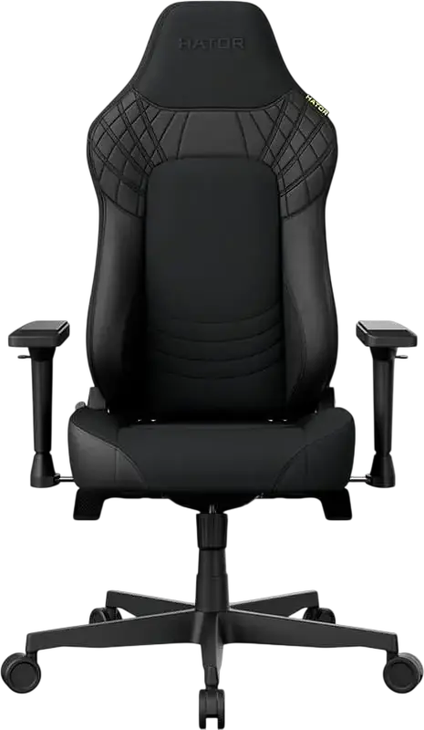 HATOR Darkside 3L PRO HTC3219L Gaming Chair, Black Velour and PU, 4D Armrests, Class 4 Gas Lift, Aluminum Base, Max Load 130 kg