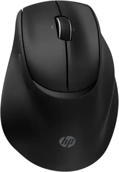 HP 720M Vertical Ergonomic Mouse, Wireless 2.4GHz & Bluetooth, 6000 DPI Optical Sensor, 7 Buttons, USB-C Rechargeable, Black, for Windows MacOS Android