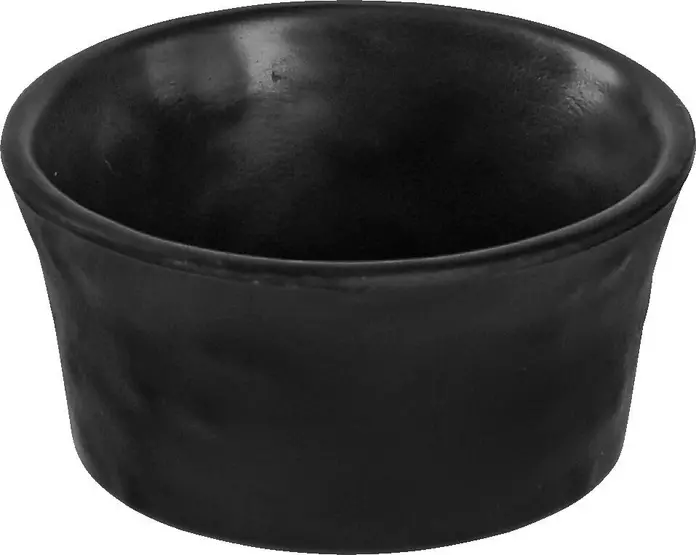 Set de 6 piese Boluri Mini LUSINI Fella, Negru, Melamină Formă Rotundă, 42ml, Diametru 5.9cm, Rezistente la Șocuri și Spălare în Mașina de Spălat Vase