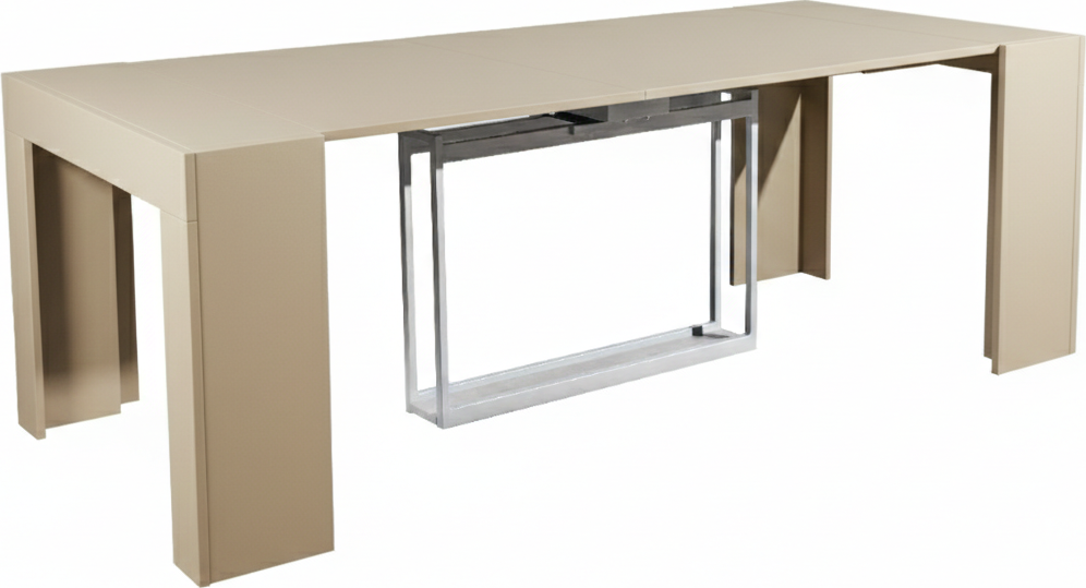 Masă extensibilă 2600 mm Flat Cubisto 5in1, bej Masa extensibila Flat CUBISTO 5 in 1, capacitate maxima 12 persoane, extindere pana la 2600 mm, Bej