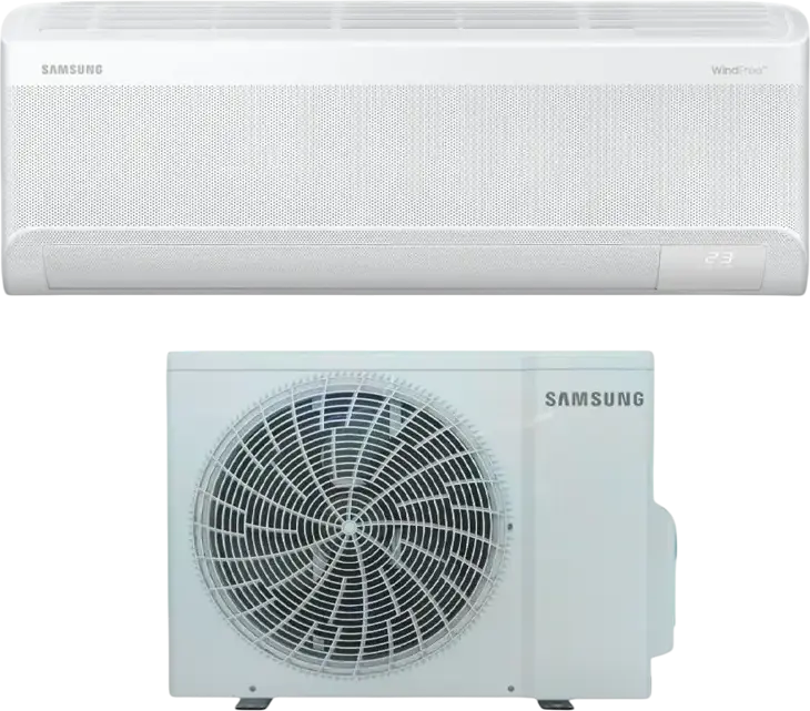 Сплит-система Samsung AR60F12C1BWNUA, 12kBTU, 3.5кВт, A++, WindFree, AI Control, Digital Inverter, Wi-Fi, SmartThings, Белый