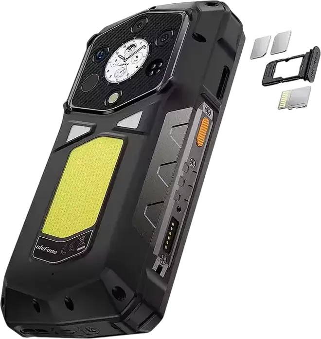 Защищенный 5G смартфон Ulefone Armor 29 Pro Thermal, AMOLED 6.67" 120Гц, Dimensity 7400, 16ГБ ОЗУ, 512ГБ ПЗУ, Аккумулятор 21200мАч, Тепловизор и ПНВ, IP68/IP69K