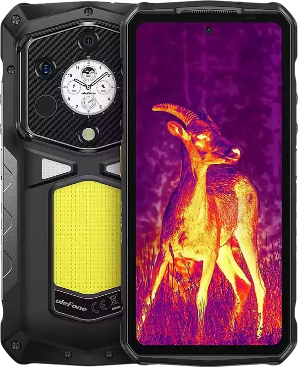 Защищенный 5G смартфон Ulefone Armor 29 Pro Thermal, AMOLED 6.67" 120Гц, Dimensity 7400, 16ГБ ОЗУ, 512ГБ ПЗУ, Аккумулятор 21200мАч, Тепловизор и ПНВ, IP68/IP69K