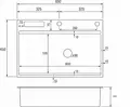 Chiuveta de bucatarie Backer Basic 650-45031, Otel Inoxidabil 304, Textura HoneyComb, 650x450x310 mm, INOX, cu Cosul Removabil