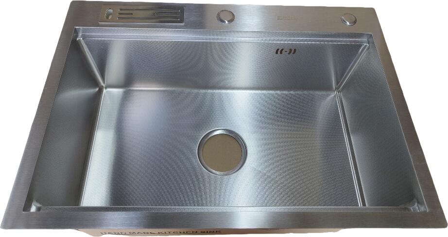 Chiuveta de bucatarie Backer Basic 650-45031, Otel Inoxidabil 304, Textura HoneyComb, 650x450x310 mm, INOX, cu Cosul Removabil