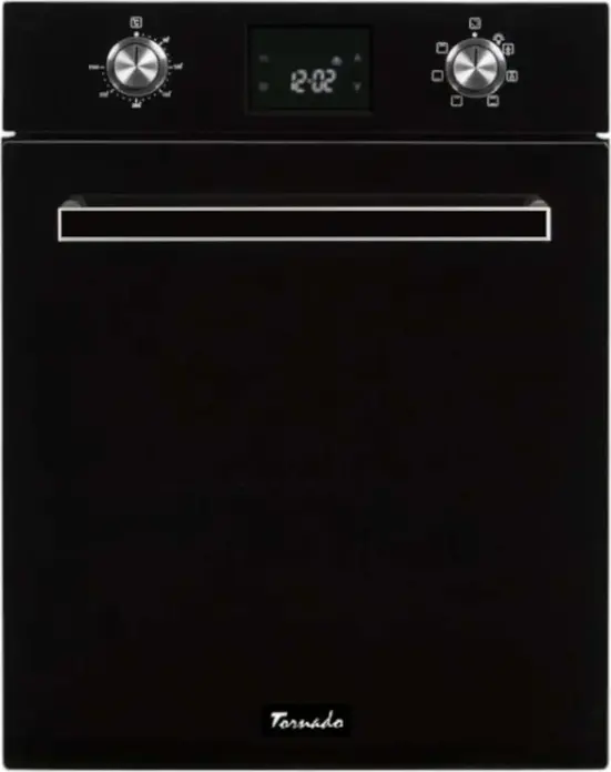 Tornado TRC-456 TOUCH FBL Built-in Electric Oven, 45 cm Width, 52L Volume, Class A, 6 Functions, Convection, Grill, Touch Control, Black