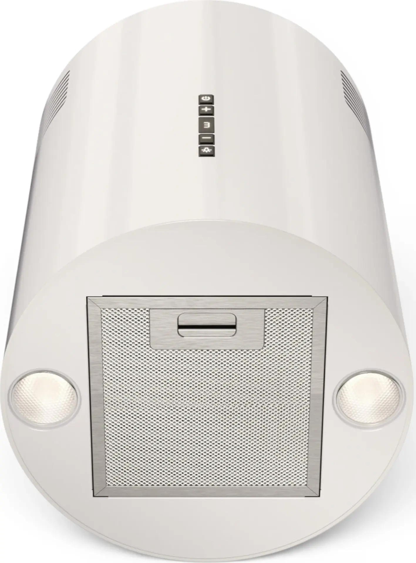 Кухонная вытяжка трубчатая настенная Backer NONA Mini W4031, белый окрашенный металл, 500 м3/ч, 3 скорости, LED-освещение, сенсорное управление и пульт