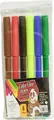 Pixuri cu varf de fibra Dunamis Color, 6 culori, Model 054-6, Set de 6 piese, Certificare CE