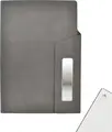 Agenda Gri cu Închidere Magnetică din Metal și Hârtie cu Grilă pentru Birou și Hobby