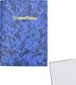 Caiet SUNNY SMILE A4, linii pătrate, copertă albastră cu model