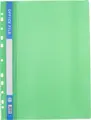 A4 File Folder YL320, Green Plastic Polypropylene, Perforated Edge for Binder Compatibility, OFFICE FILE Spine Marking