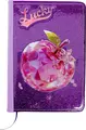 Carnet Lucky Fruits cu Coperta Purpurie Sclipitoare, Design cu Mere de Cristal, Chitare cu Banda Elastica