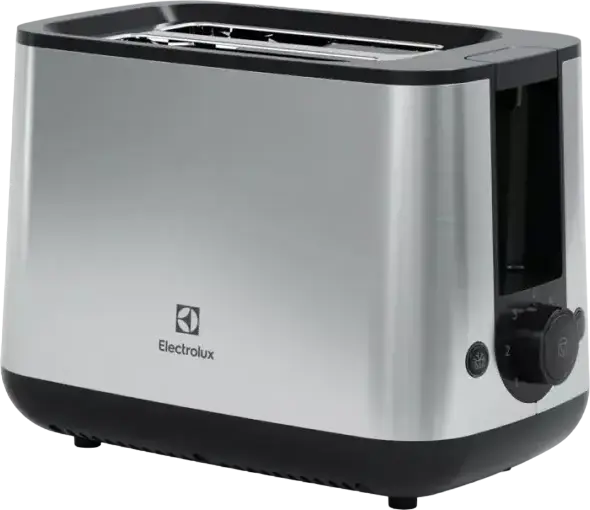 Electrolux E3T1-3ST 2-Slot Toaster, 800W, Stainless Steel, 7 Browning Levels, Defrost and Warm Functions, Removable Crumb Tray