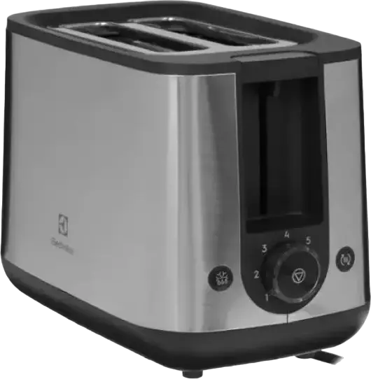 Electrolux E3T1-3ST 2-Slot Toaster, 800W, Stainless Steel, 7 Browning Levels, Defrost and Warm Functions, Removable Crumb Tray