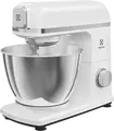 Electrolux E5KM1-4SWB Planetary Stand Mixer, 1200W, 5L Stainless Steel Bowl, 6 Speed Levels, Pulse and Turbo Modes, White, Set of 3 Accessories