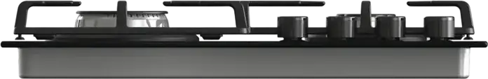Встраиваемая газовая варочная панель Hisense GG663B, 4 конфорки с WOK, черное стекло, чугунные решетки, 60 см, газ-контроль, электроподжиг