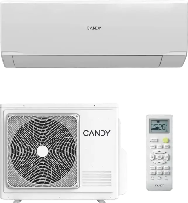Сплит-система Candy Brezza AS12SHDHRA, 12000 BTU, Инвертор, A++, Охлаждение и Обогрев, R-32, Ионизация, Антибактериальный фильтр, Белый, до 35 м²