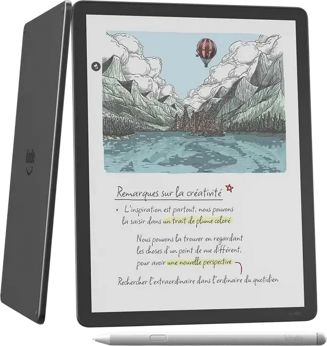 Amazon Kindle Scribe Gen 3 (2025) E-Reader cu Ecran E Ink Carta de 11 inch 300 ppi 32GB 2GB RAM Graphite, cu Pen Premium, Note AI, Wi-Fi, Bluetooth