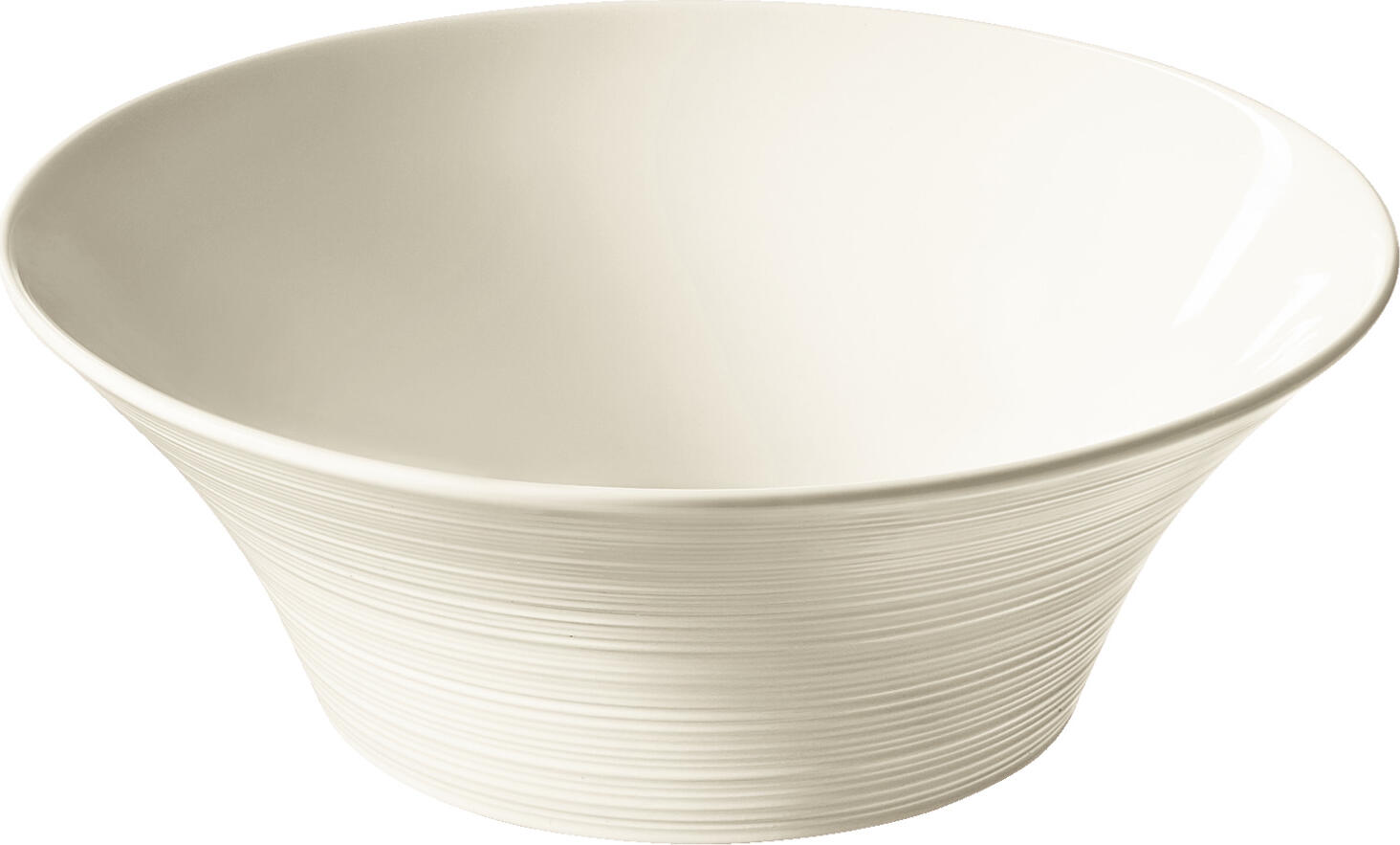 VEGA LUSINI Solutions GmbH Bowl  Skyline Schale Skyline Bowl  Skyline; 550 ml, 20x7 cm (ØxH); cream white; round; 4 piece / pack Schale Skyline; 550 ml, 20x7 cm (ØxH); cremeweiß; rund; 4 Stück / Pack Cream colored bone china bowl with relief. Modern design. High resistance. Brilliant glaze. Dishwasher safe and microwaveable. Cremefarbene Schale aus Bone-China mit Relief. Modernes Design. Hohe Widerstandsfähigkeit. Brillante Glasur. Spülmaschinenfest und mikrowellengeeignet.