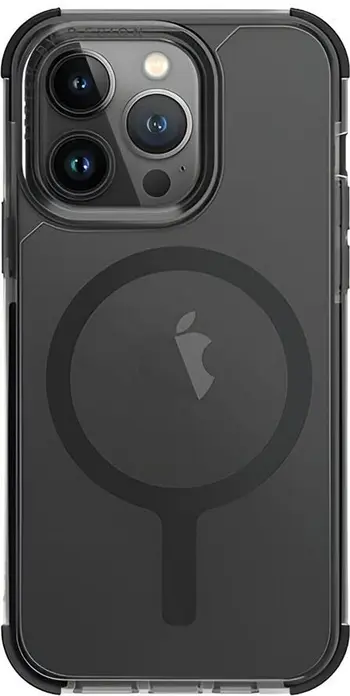 Uniq Hybrid Combat Case for iPhone 15 Pro Max, 3-Layer Shock Absorption, 4m Drop Protection, 5H Scratch Resistant TPU, Black, 1 Piece