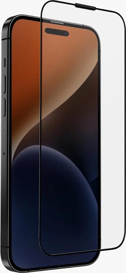 Защитное стекло Uniq Optix Vivid Clear для iPhone 15 Plus, закаленное стекло, устойчивое к царапинам и ударам, высокая четкость, черные края
