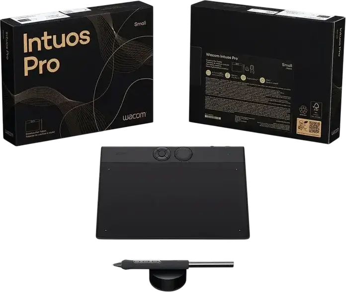 Tabla de Desen Grafica Wacom Intuos Pro Small PTH-460, Pro Pen 2, 8192 Nivele Presiune, Bluetooth, USB-C, Multi-Touch, Negru