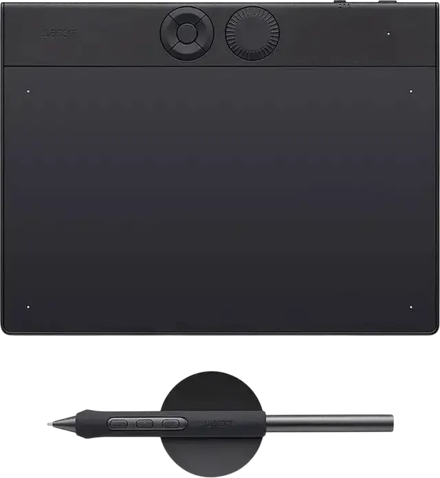 Tabla de Desen Grafica Wacom Intuos Pro Small PTH-460, Pro Pen 2, 8192 Nivele Presiune, Bluetooth, USB-C, Multi-Touch, Negru