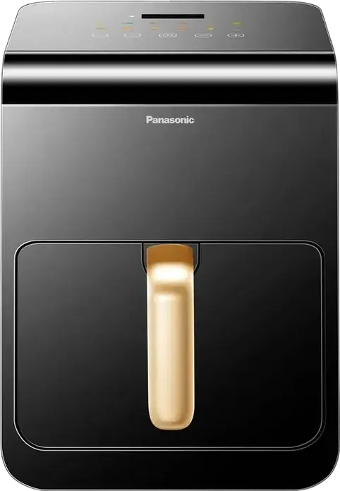 Friteuza cu aer cald Panasonic NF-CC600AXE, cuva antiaderenta 6L, 1450W, circulatie de aer 360 grade, 11 programe, fereastra vizualizare, abur, Negru